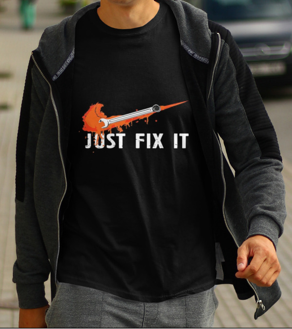 JUST FIX IT Wrench Splash T-Shirt