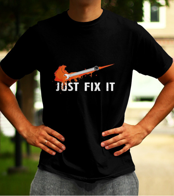 JUST FIX IT Wrench Splash T-Shirt