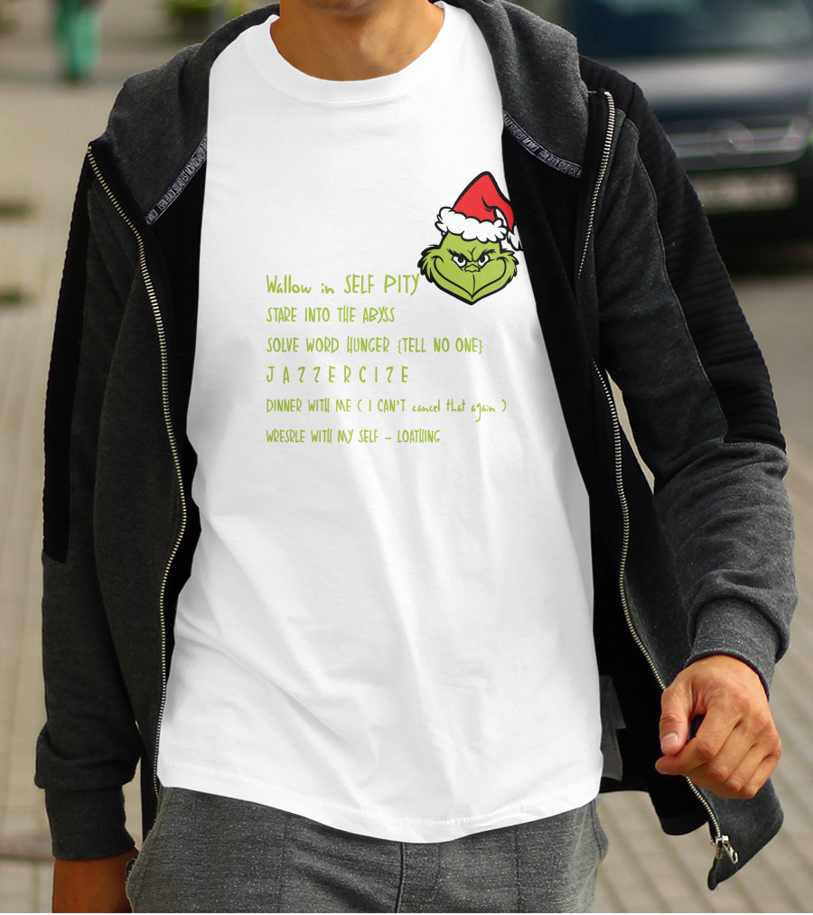Grinch Christmas Schedule My Day I'm Booked T-Shirt