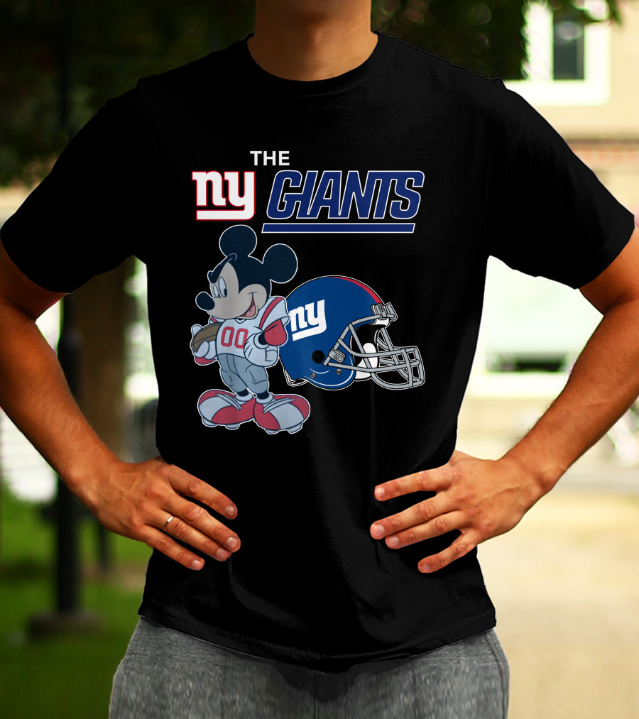 NEW YORK GIANTS MICKEY MOUSE FOOTBALL HELMET 00 T-Shirt