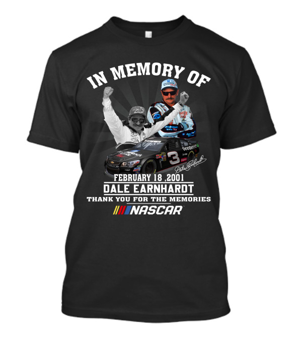 Dale Earnhardt NASCAR Goodwrench Number 3 Car Victory T-Shirt