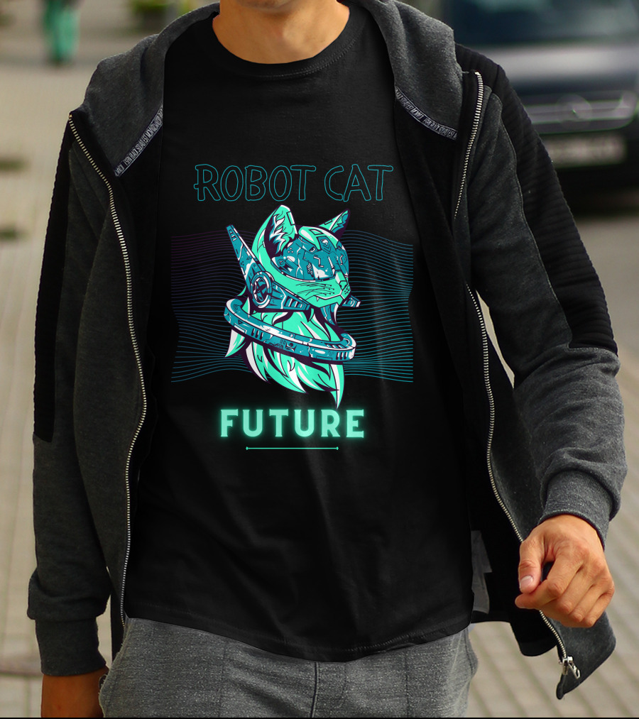 ROBOT CAT FUTURE T-Shirt