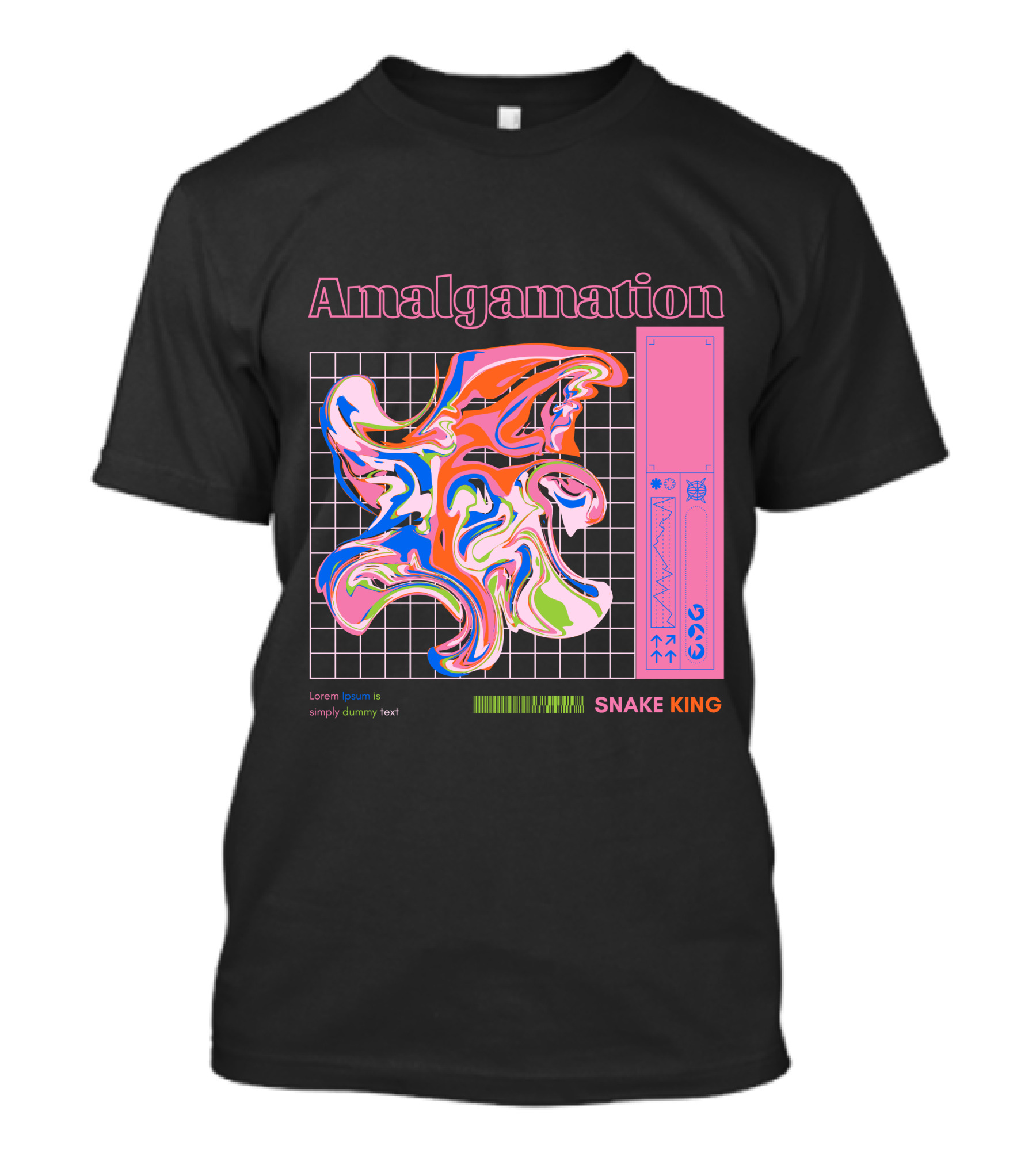 Amalgamation Snake King Distortion T-Shirt