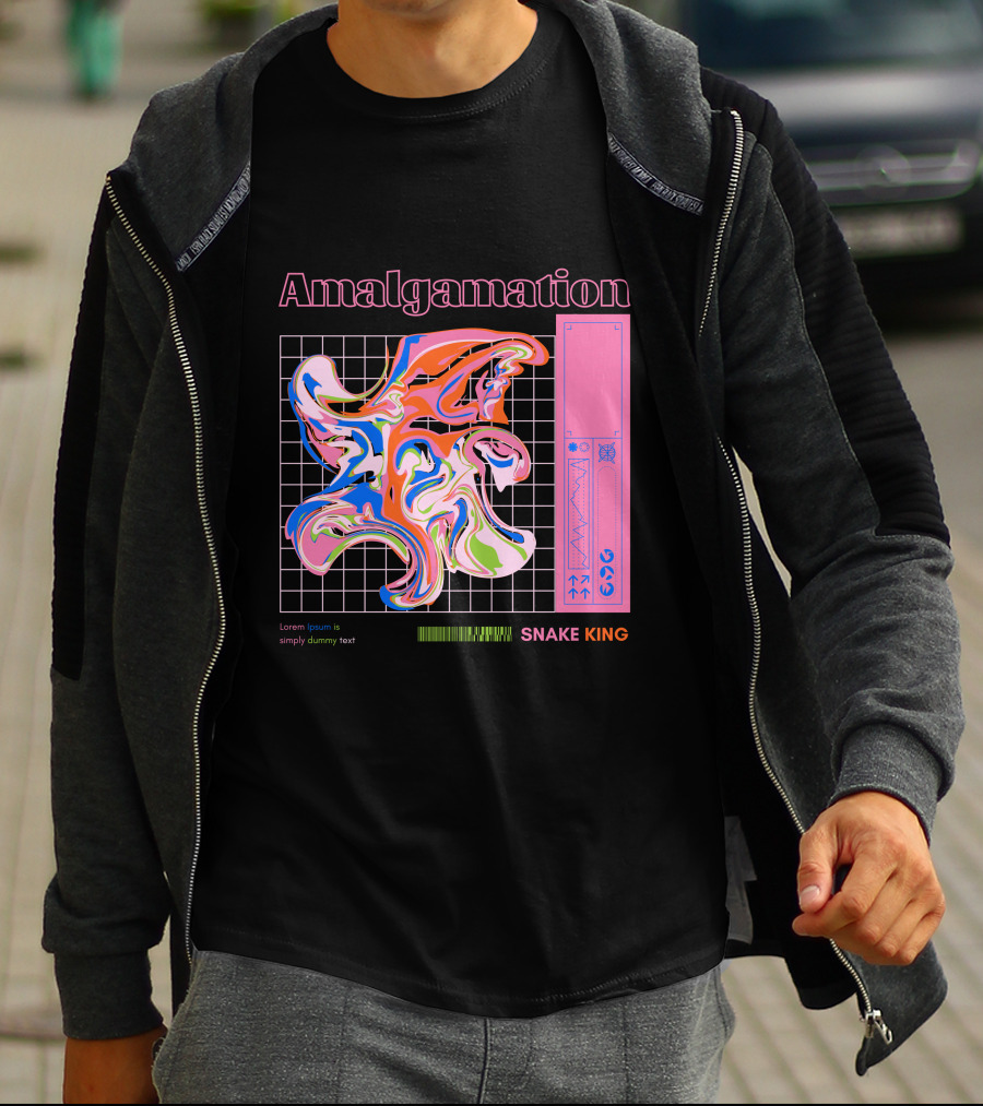 Amalgamation Snake King Distortion T-Shirt