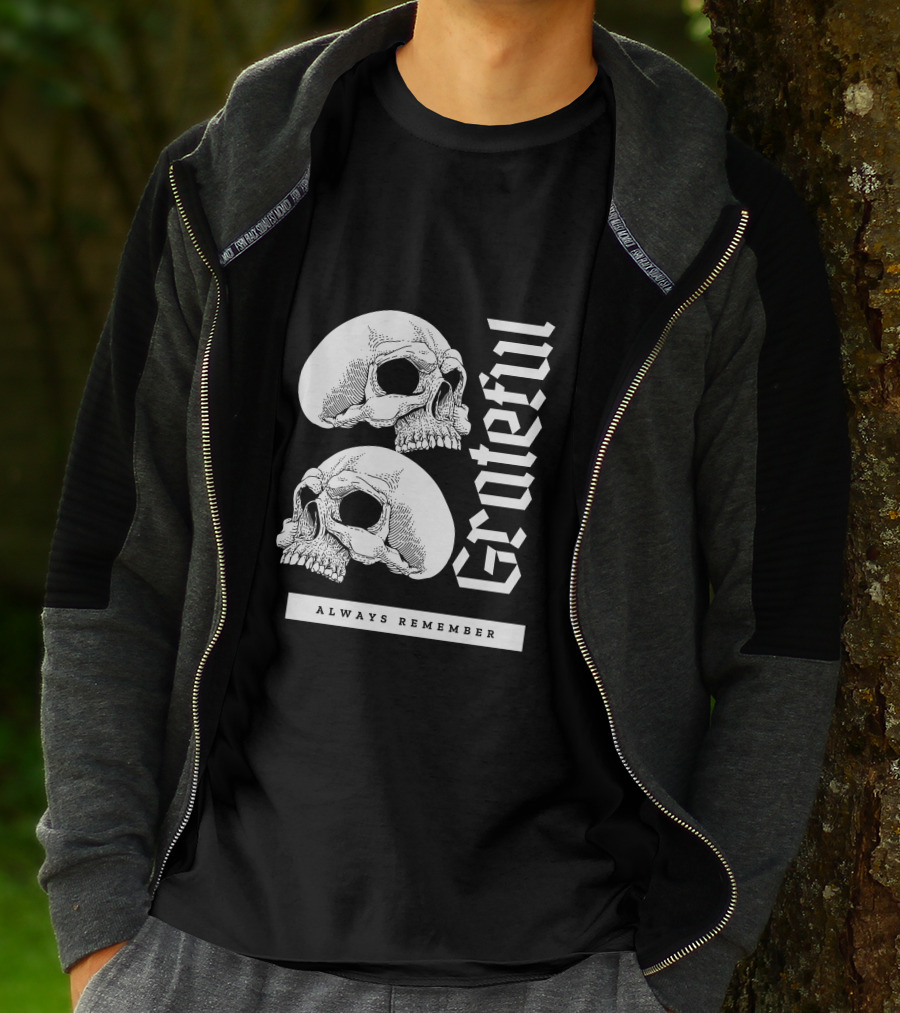 Grateful Skull Always Remember T-Shirt