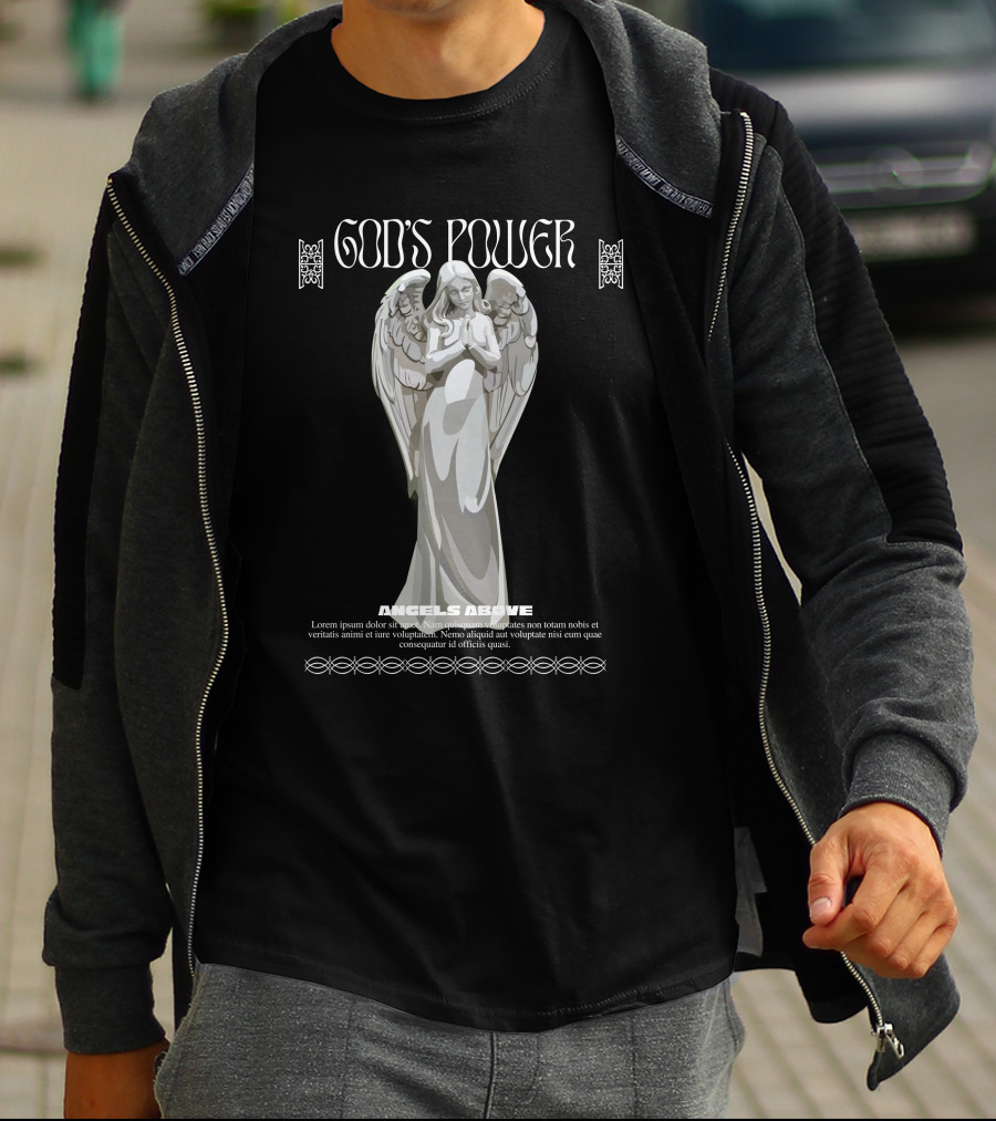 GOD'S POWER ANGELS ABOVE T-Shirt