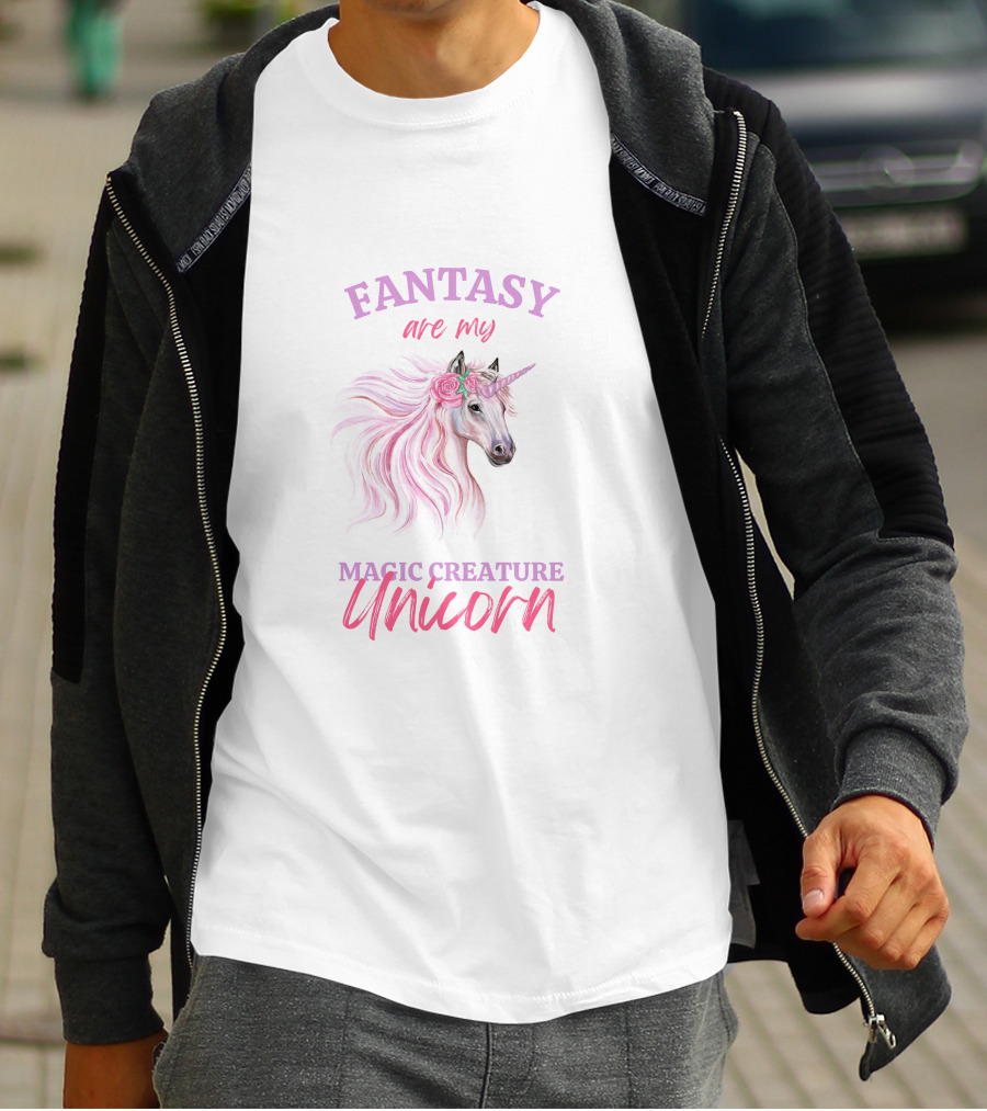 Fantasy Are My Magic Creature Unicorn T-Shirt