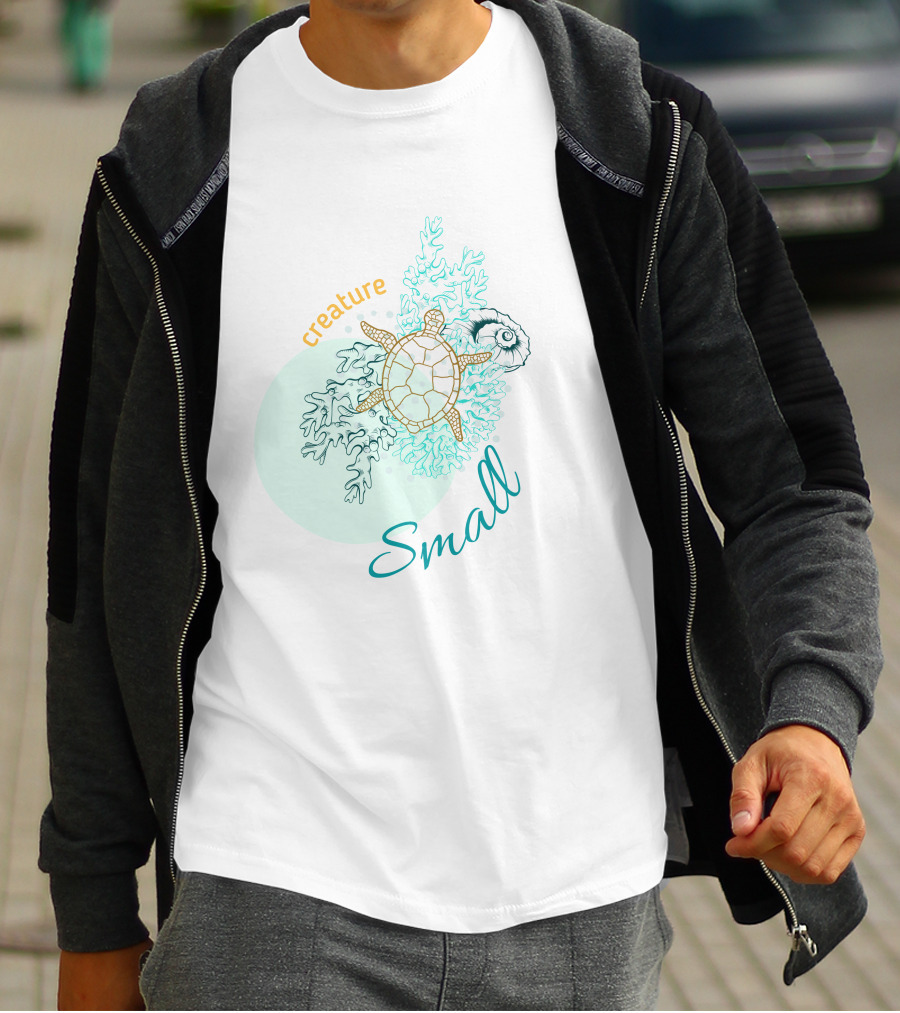 Small Creature Undersea World Turtle Coral T-Shirt
