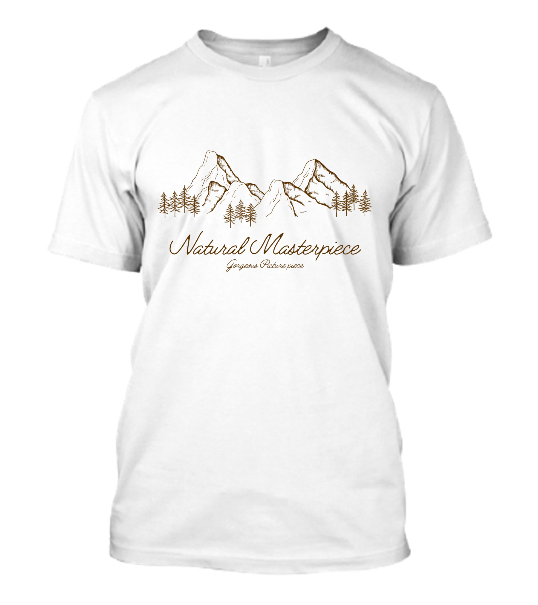 Natural Masterpiece Gorgeous Picture Perfect Mountains Trees T-Shirt