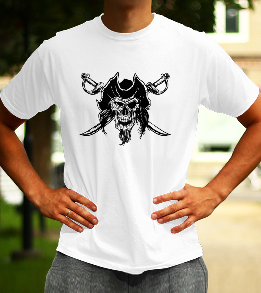 Pirate Skull With Crossed Swords T-Shirt