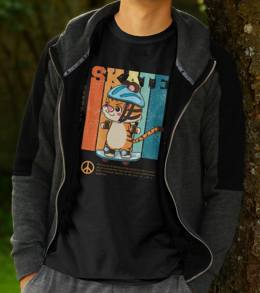 SKATE Everywhere Anywhere Tiger T-Shirt