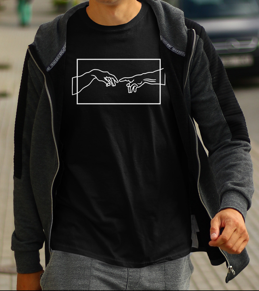 The Creation Of Adam Hand Gesture Hold Hands T-Shirt
