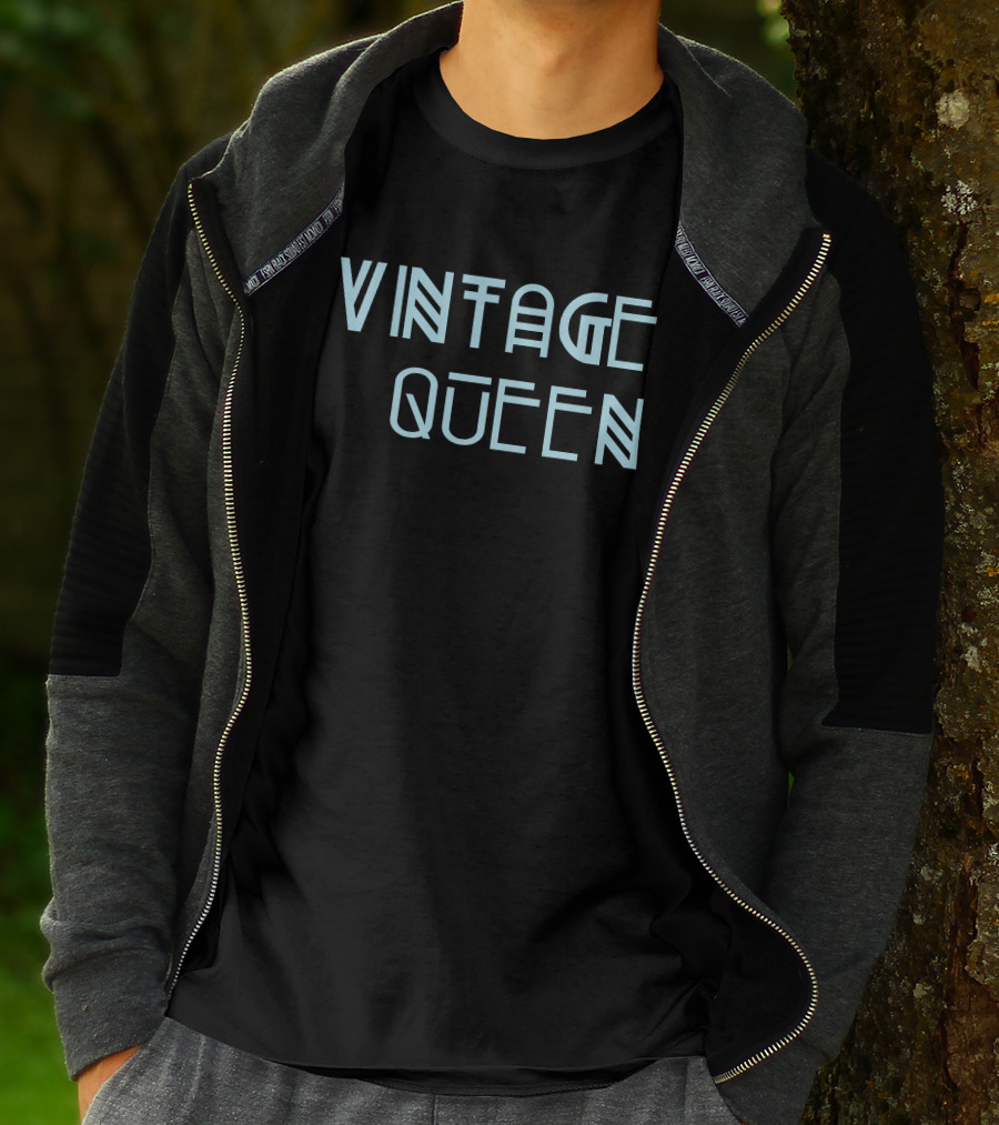 Vintage Queen Retro Typography T-Shirt