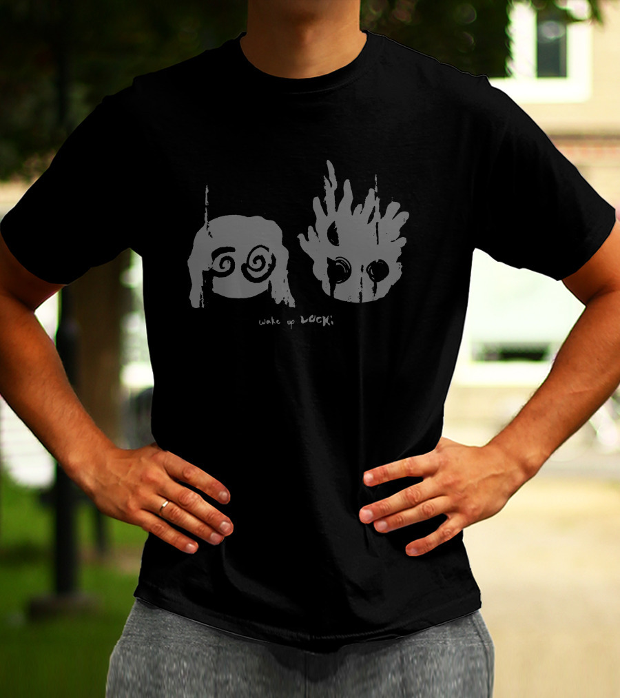 Wake Up Lock Psych Eye Spiral Monster Duo T-Shirt