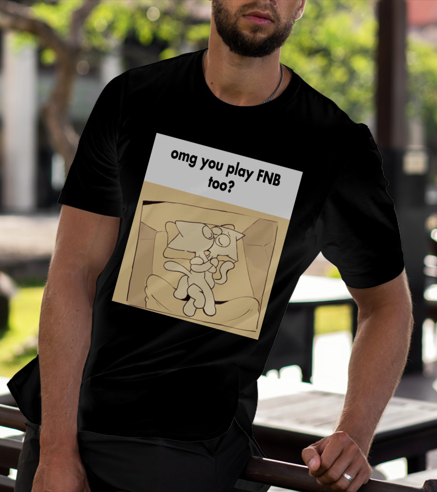 Omg You Play FNB Too Kissing Cartoon Characters In Box T-Shirt