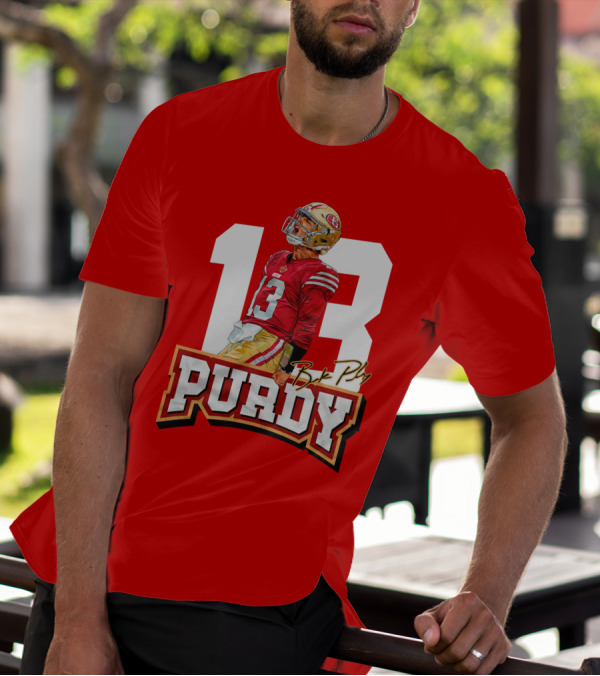 13 Brock Purdy Football Jersey San Francisco Player T-Shirt