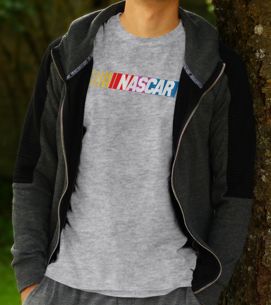NASCAR Racing Logo With Gradient Bars T-Shirt