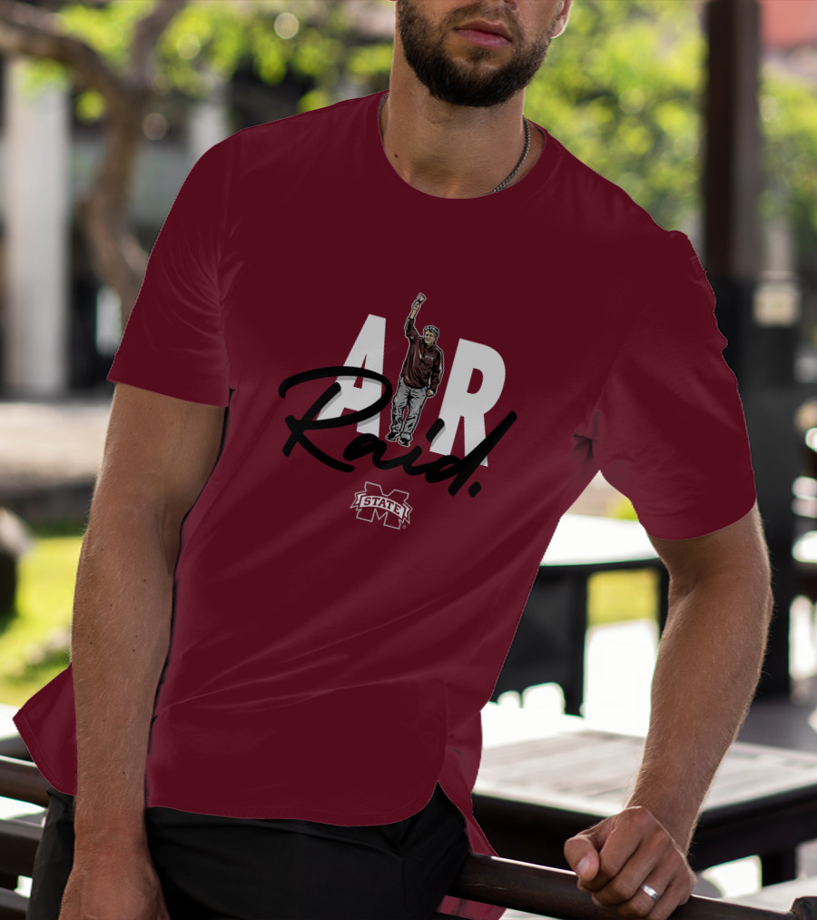 Mike Leach MSU Air Raid Football T-Shirt
