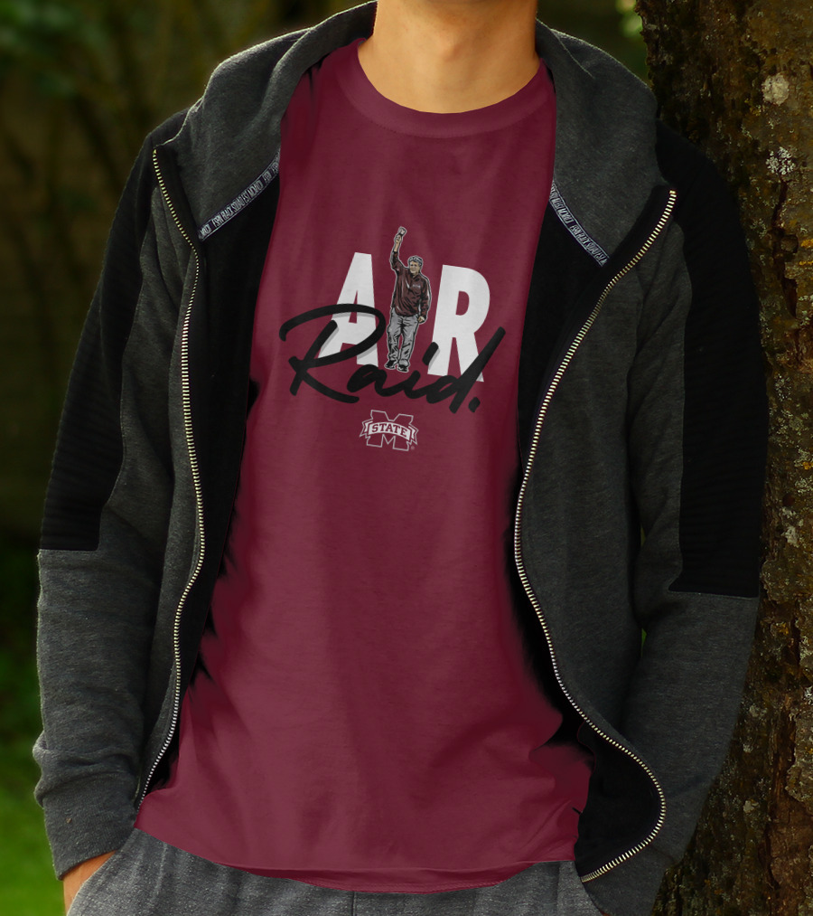 Mike Leach MSU Air Raid Football T-Shirt