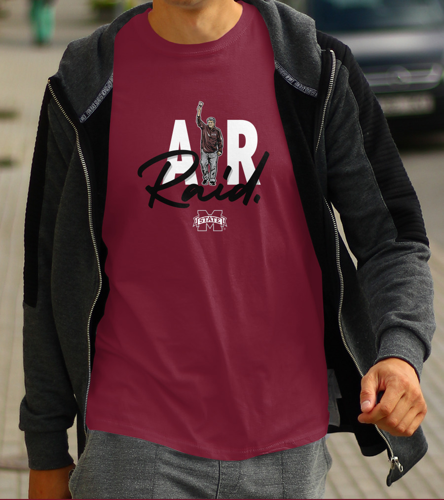 Mike Leach MSU Air Raid Football T-Shirt