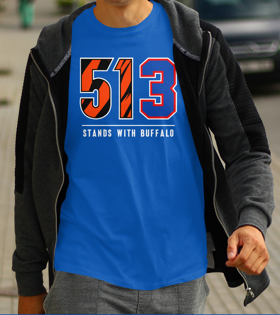 513 Cincinnati Stands With Buffalo 3 New T-Shirt