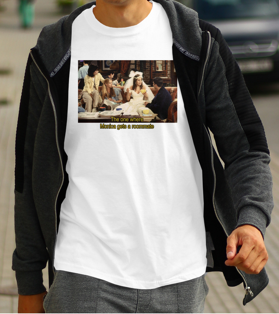 Friends The One Where Monica Gets A Roommate Wedding Dress Scene T-Shirt