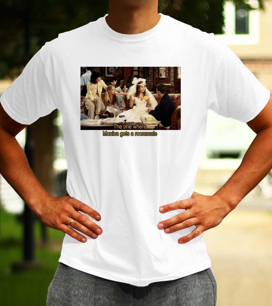 Friends The One Where Monica Gets A Roommate Wedding Dress Scene T-Shirt