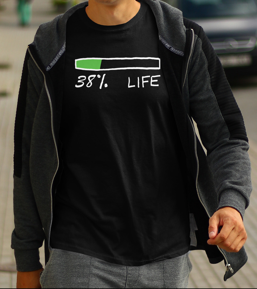 Nas Daily 38% Life Progress Bar T-Shirt