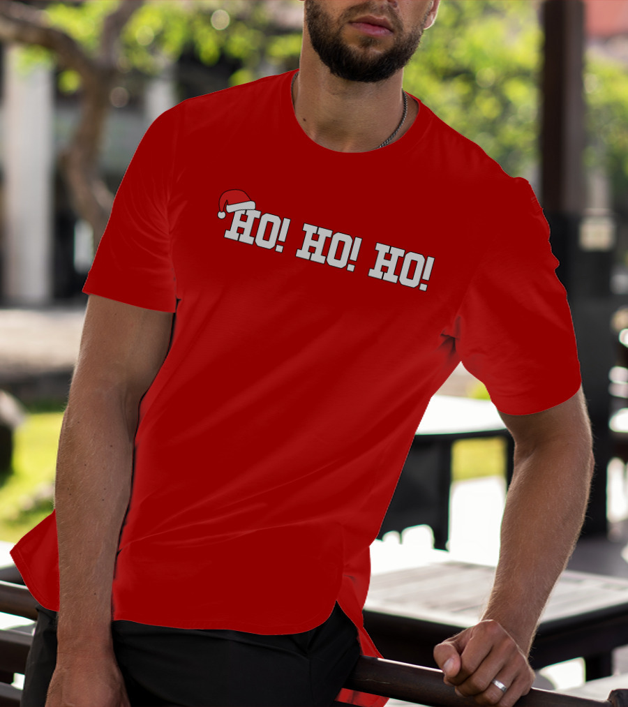 Ho Ho Ho Heather Harmon Santa Hat Holiday Cheer T-Shirt