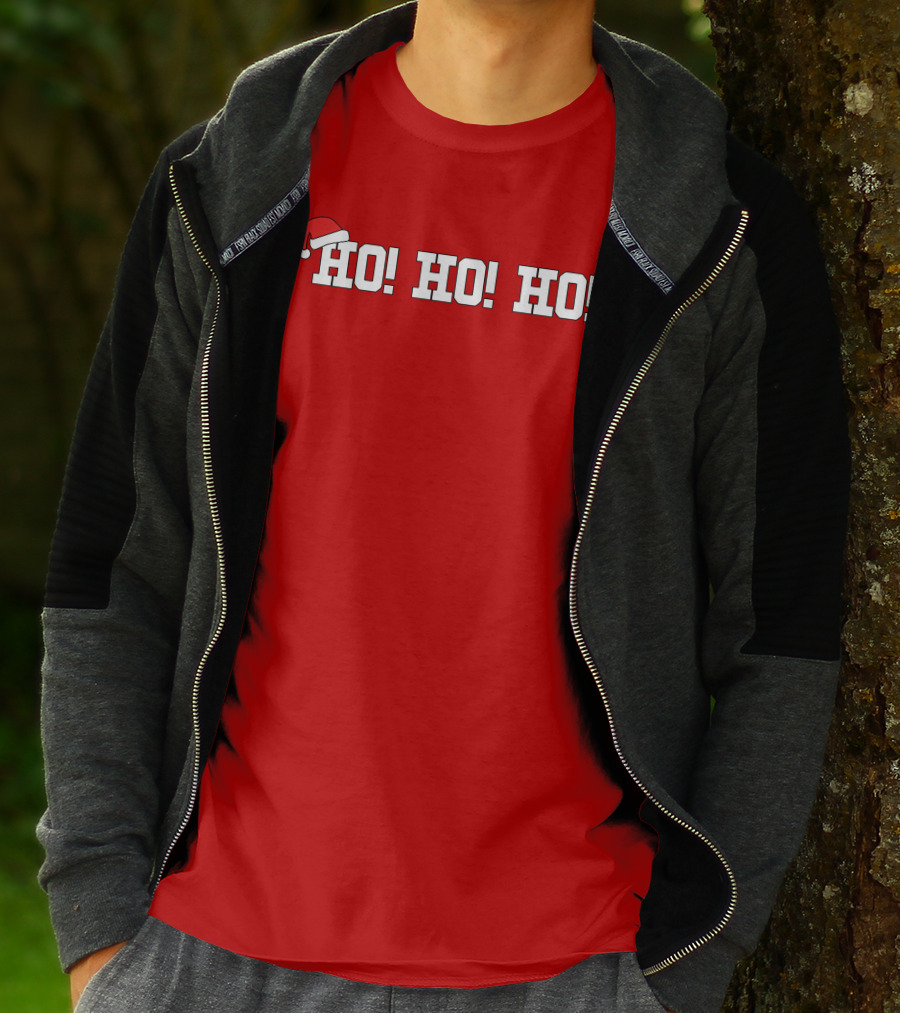 Ho Ho Ho Heather Harmon Santa Hat Holiday Cheer T-Shirt