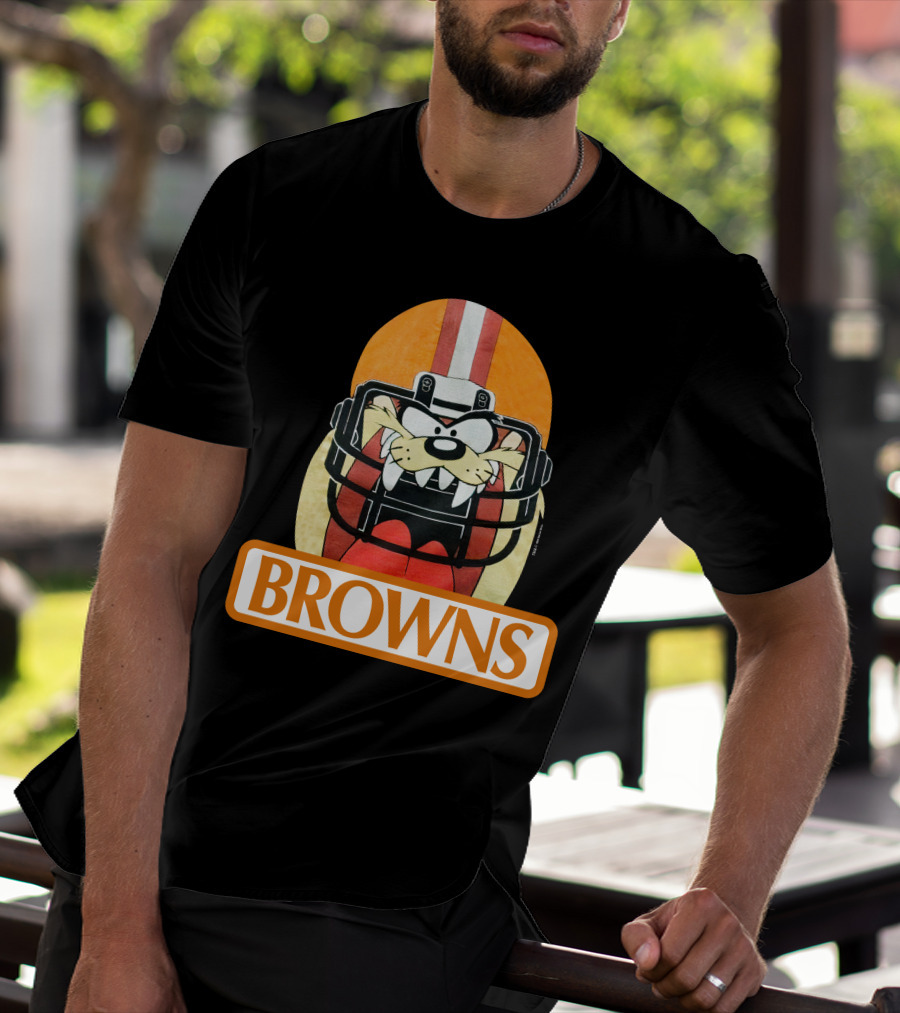 Browns Taz Football Helmet Jake Paul T-Shirt