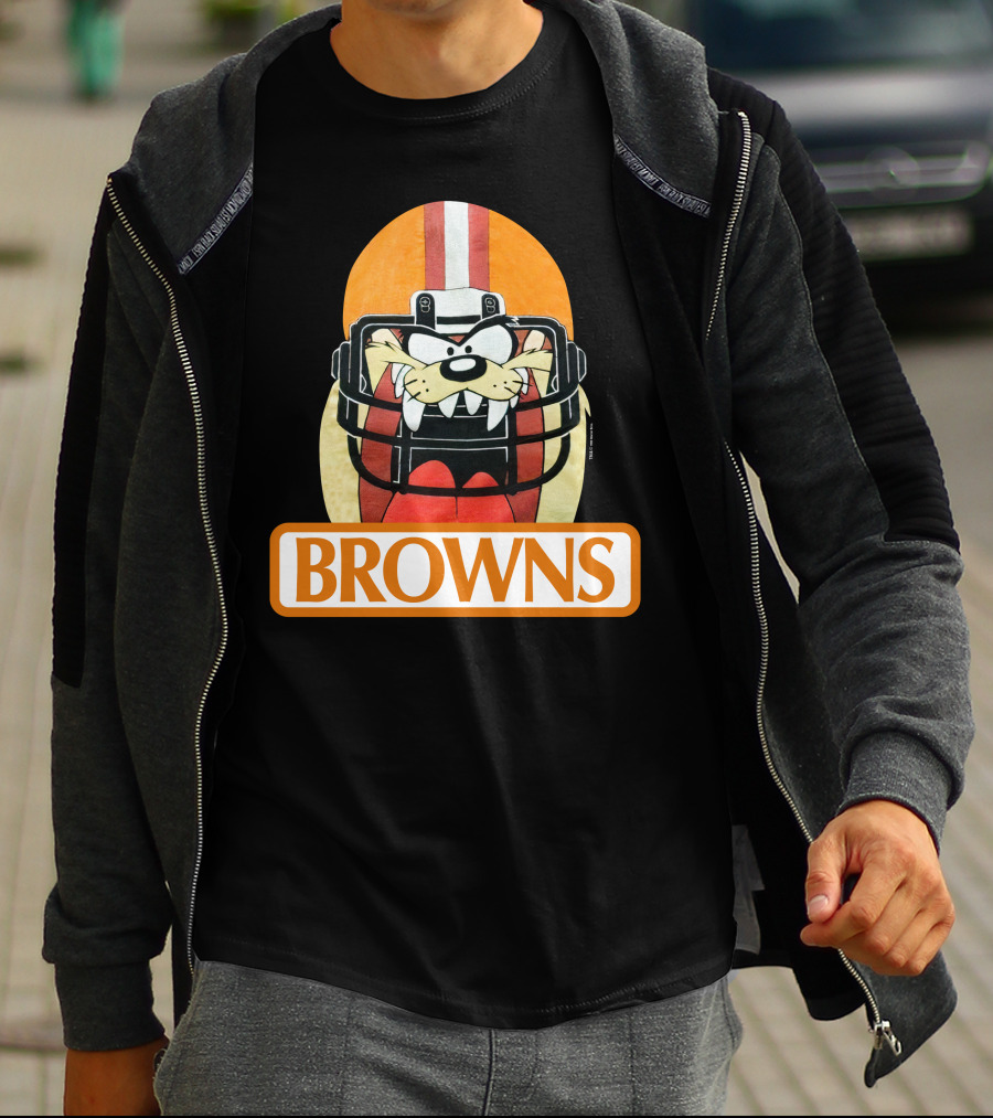 Browns Taz Football Helmet Jake Paul T-Shirt