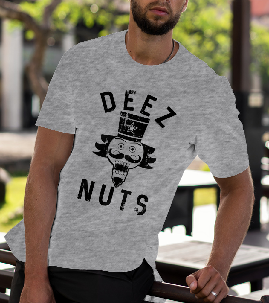Deez Nuts Nutcracker Face Star Hat T-Shirt
