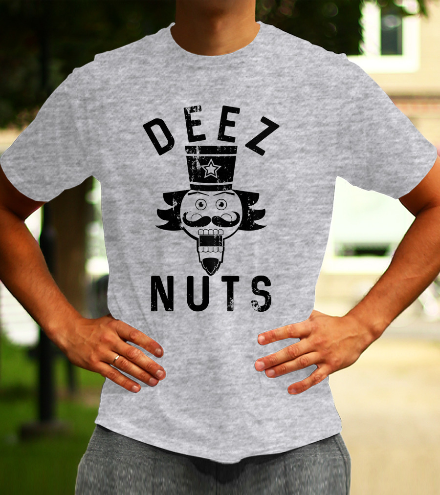 Deez Nuts Nutcracker Face Star Hat T-Shirt