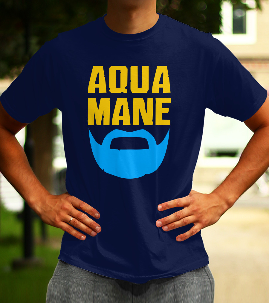 Aqua Mane Iconic Blue Beard T-Shirt