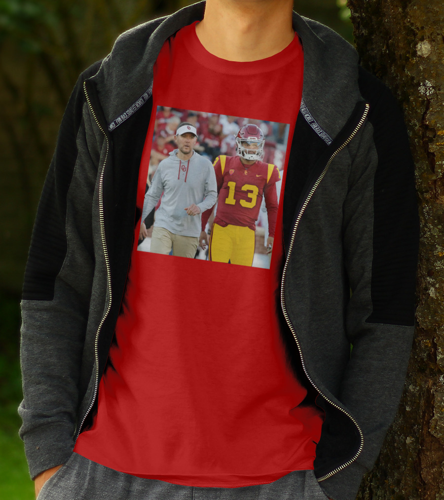 Lincoln Riley And Caleb Williams USC Football Collaboration T-Shirt