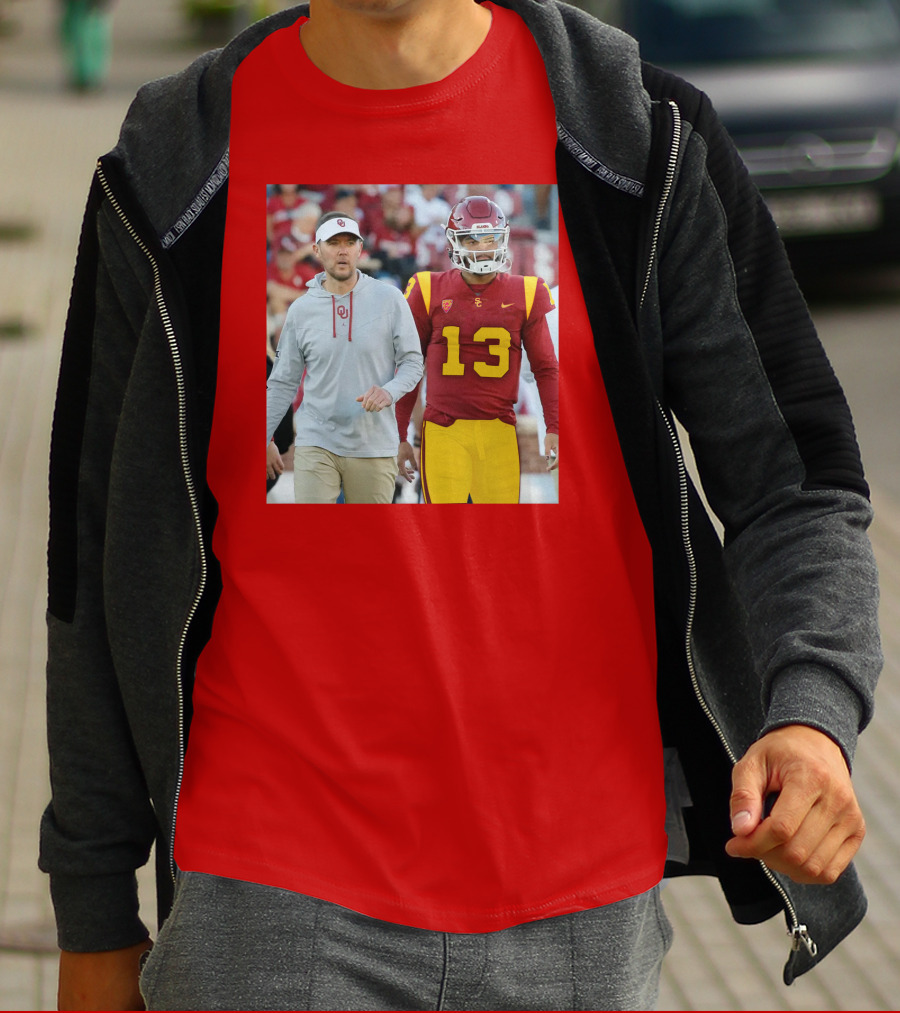 Lincoln Riley And Caleb Williams USC Football Collaboration T-Shirt