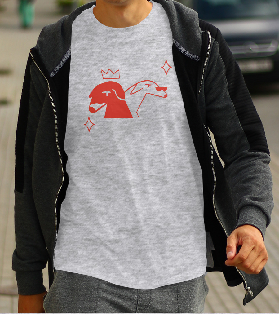 Walter And Betty Crowned Red Dog Duo With Sparkles T-Shirt