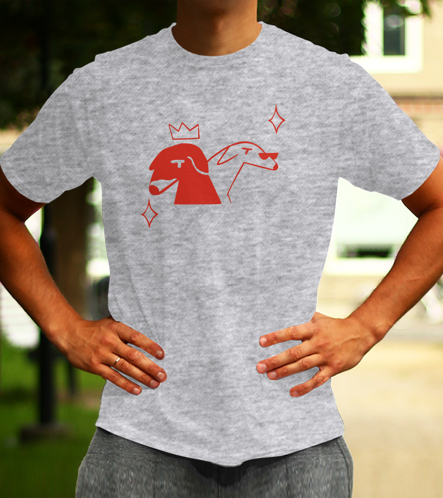 Walter And Betty Crowned Red Dog Duo With Sparkles T-Shirt
