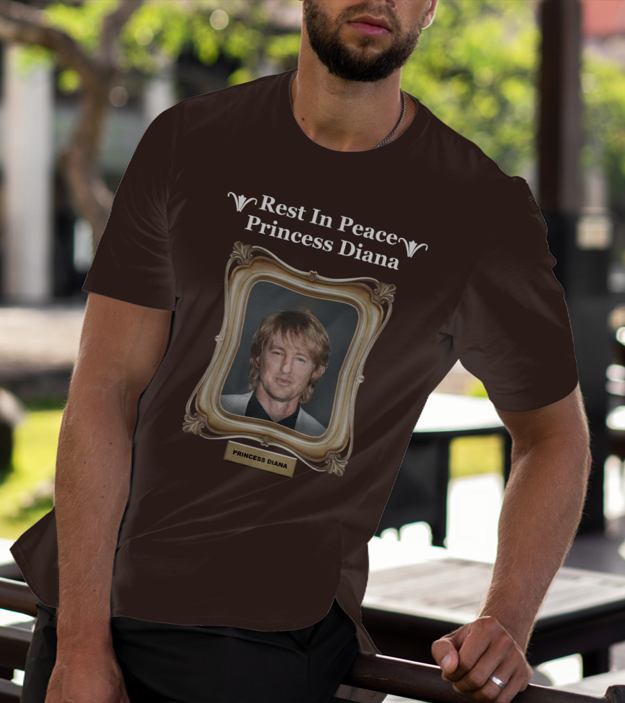 Rest In Peace Princess Diana Owen Wilson Frame T-Shirt