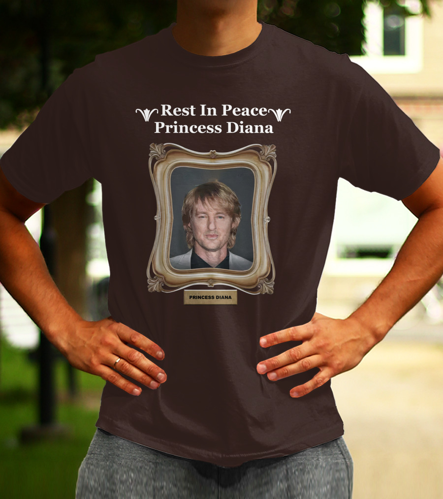 Rest In Peace Princess Diana Owen Wilson Frame T-Shirt