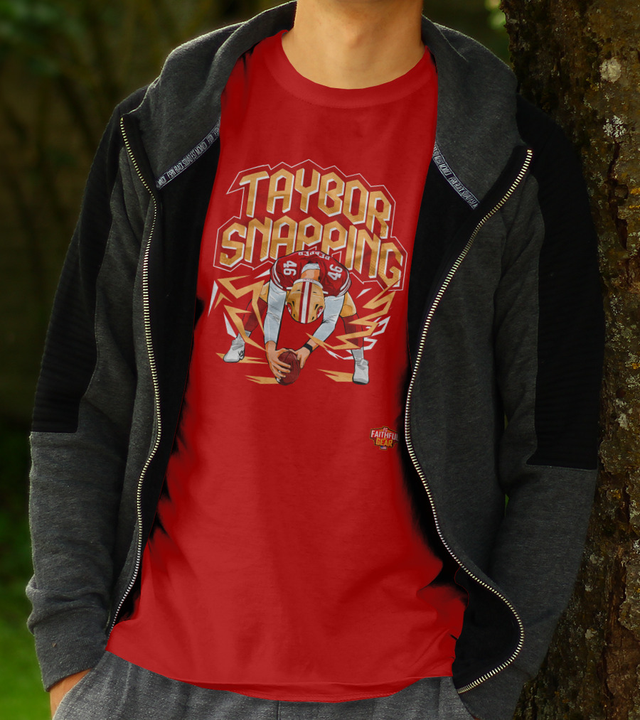 Taybor Snapping Faithful Gear 49 Football T-Shirt