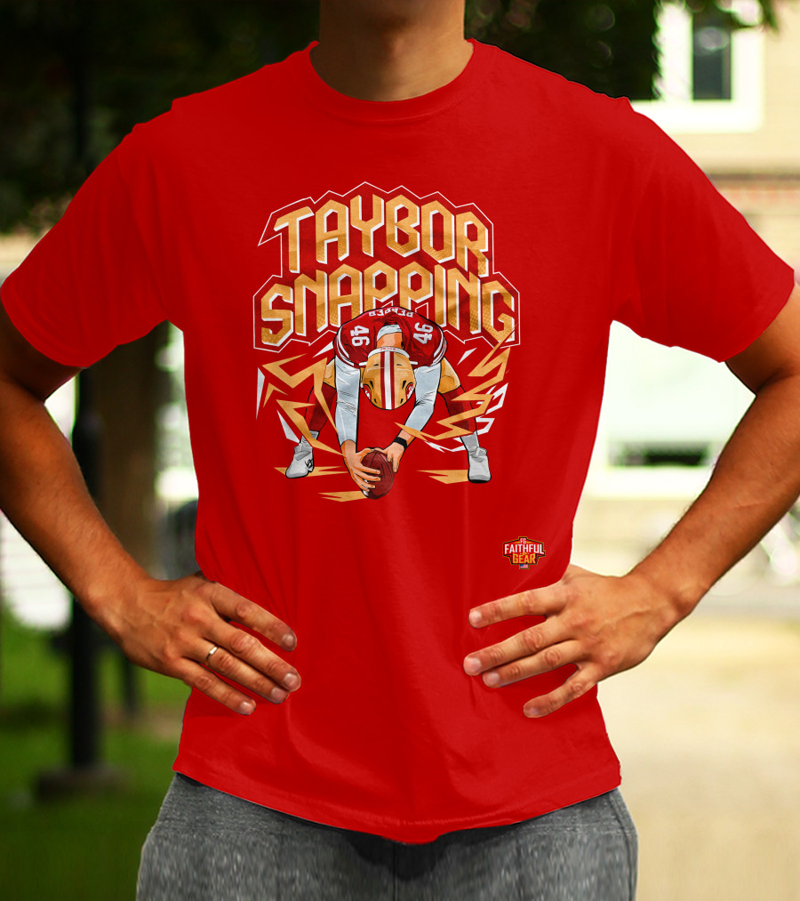 Taybor Snapping Faithful Gear 49 Football T-Shirt