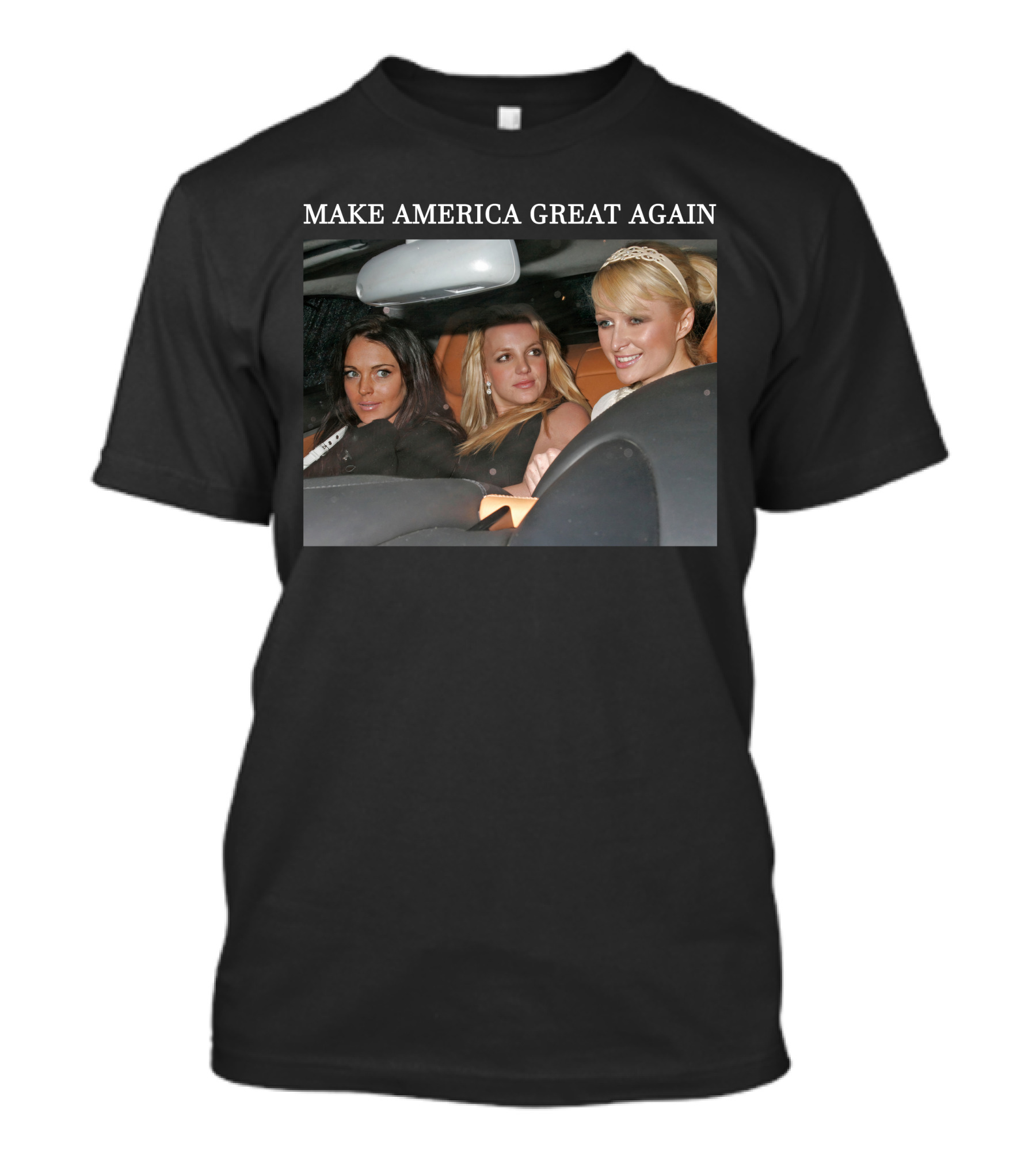 Britney Make America Great Again Party With Celebrities In Car T-Shirt