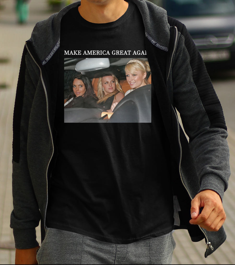 Britney Make America Great Again Party With Celebrities In Car T-Shirt