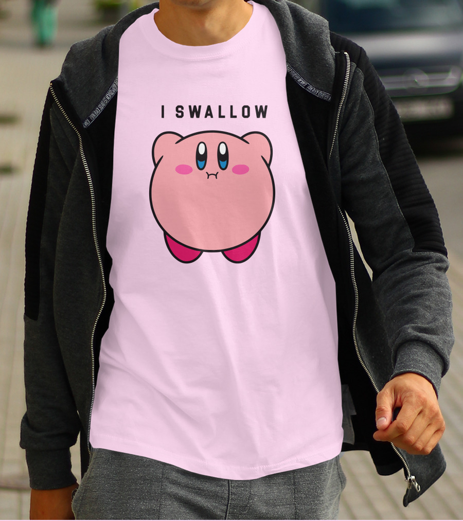 Kirby I Swallow Retro Gaming T-Shirt
