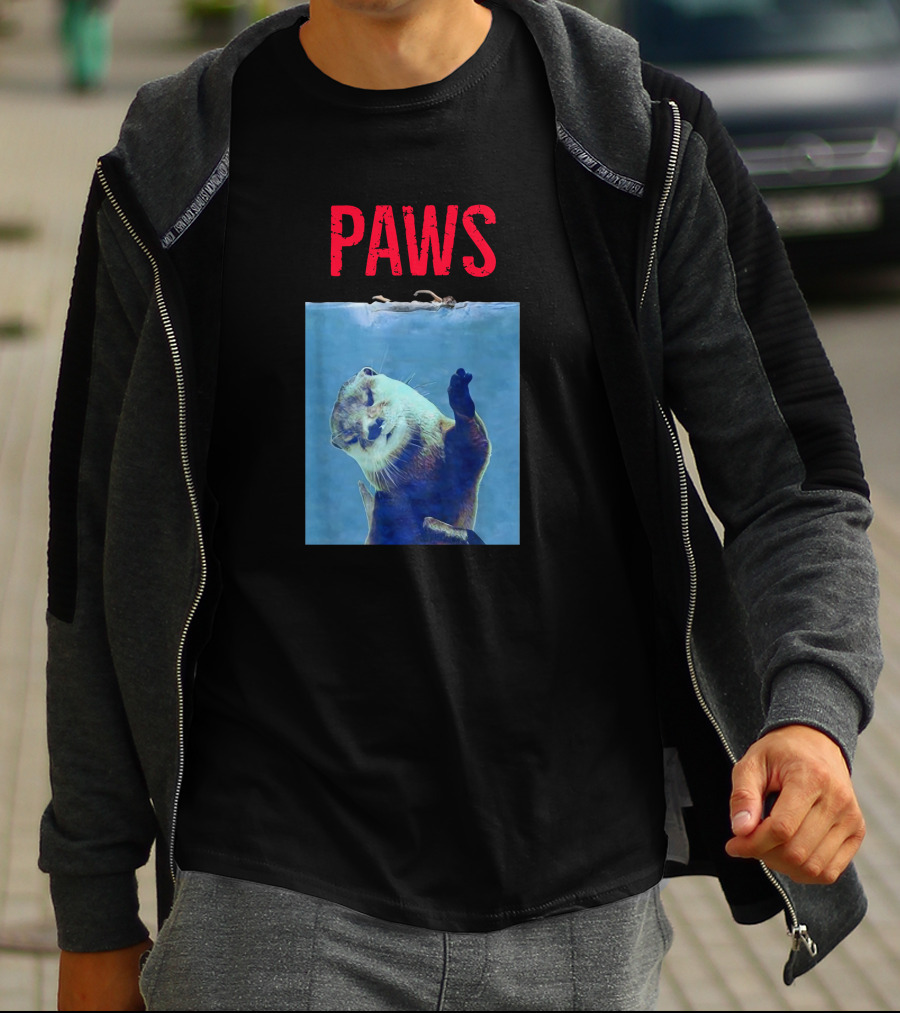 PAWS Funny Otter Jaws T-Shirt