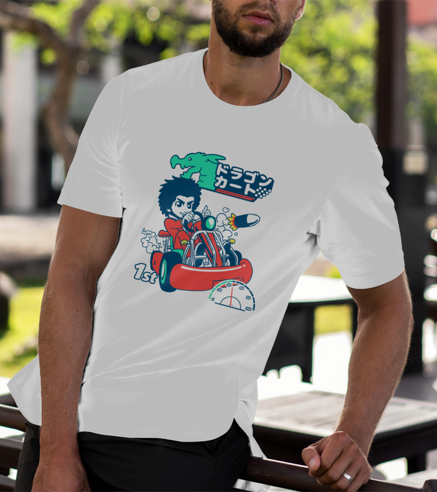 1st Place Racing With Rocket Power And Speedometer T-Shirt