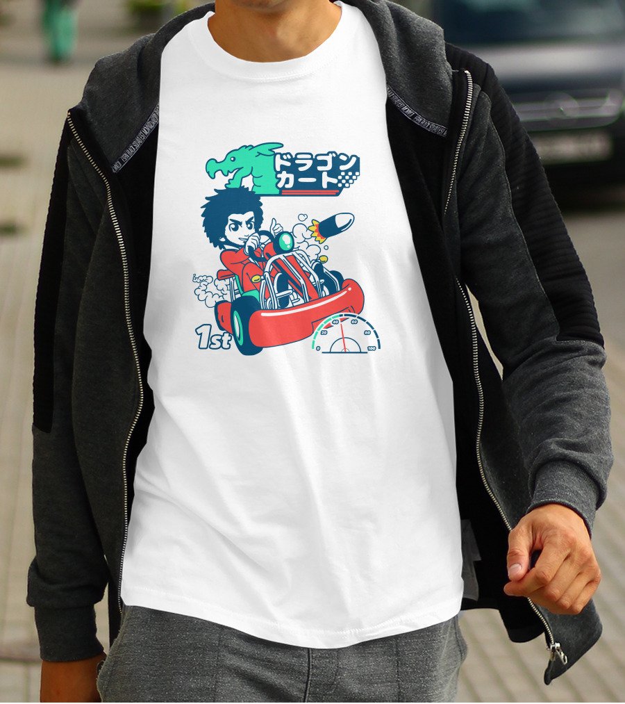1st Place Racing With Rocket Power And Speedometer T-Shirt