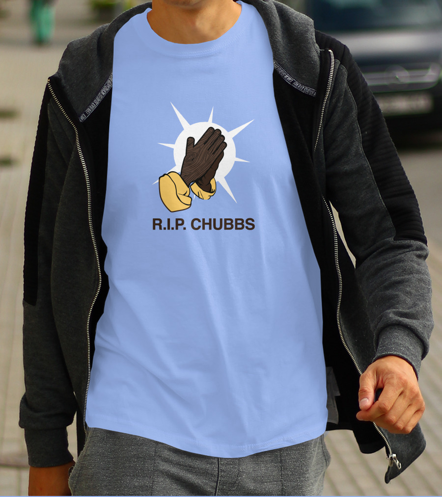 R.I.P. Chubbs Praying Hands T-Shirt